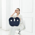 Memory Foam Sit Bone Relief Cushion Ergonomic Support Blue